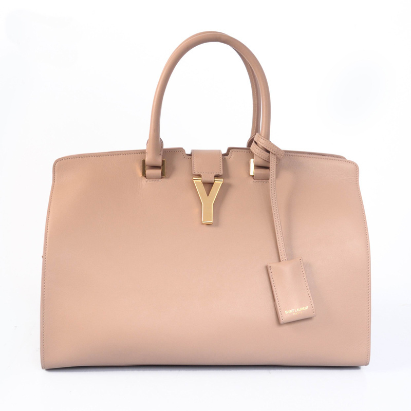 8837 Yves Saint Laurent 2013 Media Cabas Chyc Bag 8337 Camel